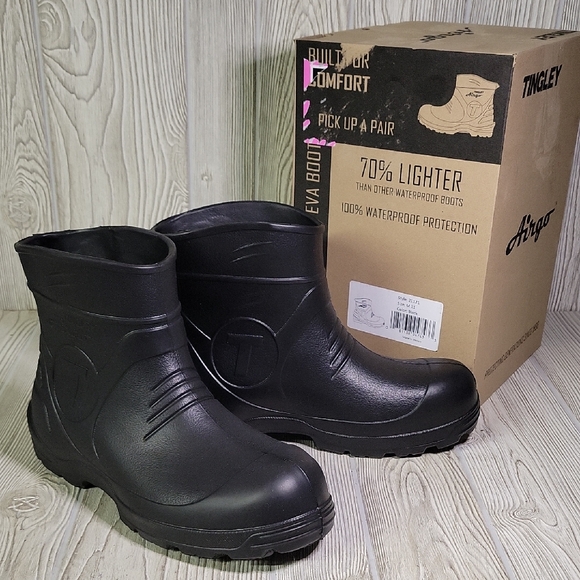 TINGLEY Airgo Ultralight  Black Low Cut Boot Mens Size 11 NEW - Picture 1 of 13